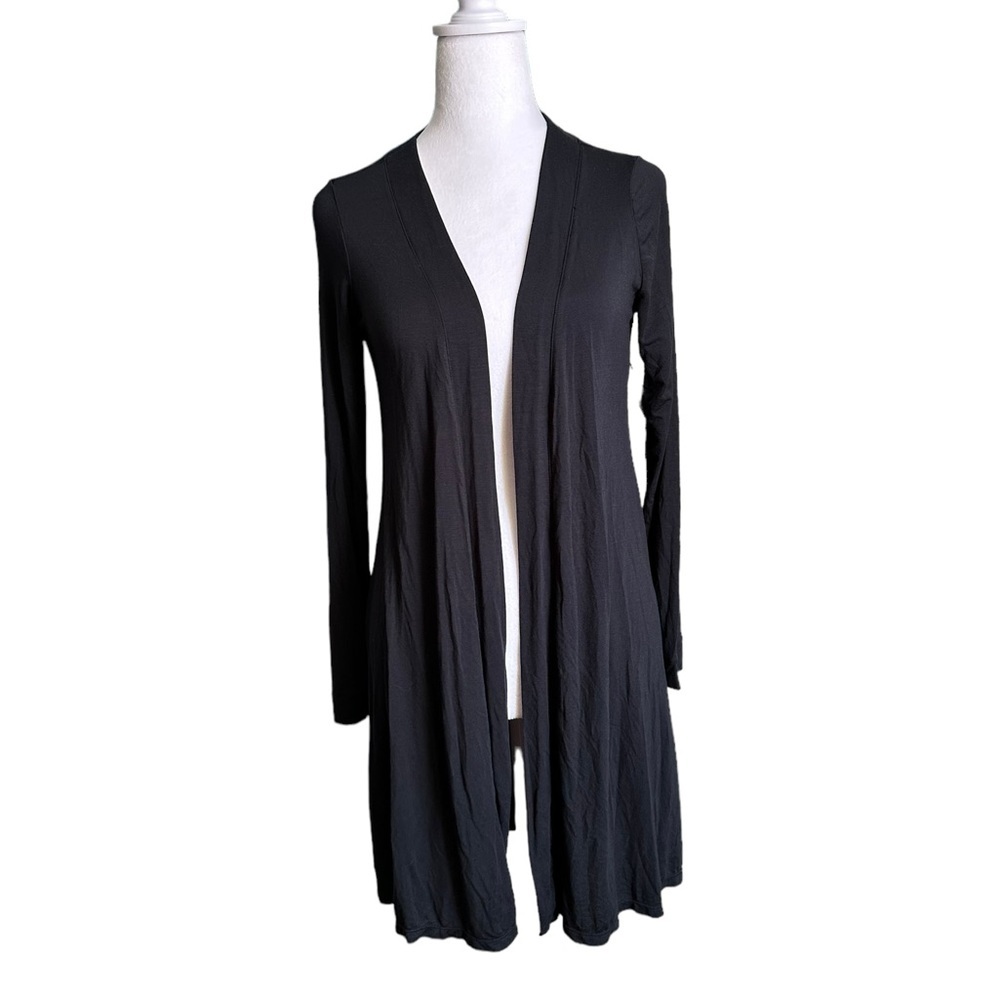 Felina Lingerie Black Open Front Cover up size Small